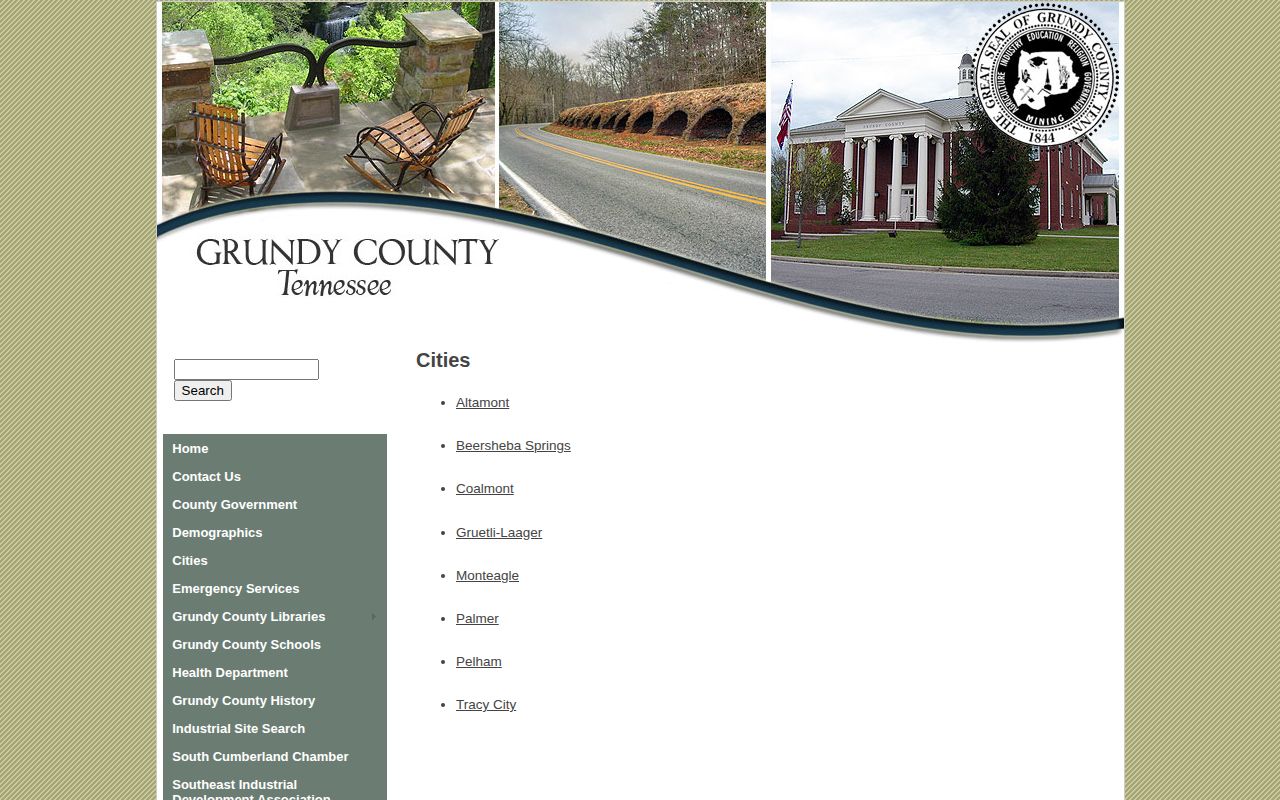 Grundy County cities index for city arrest-record routing